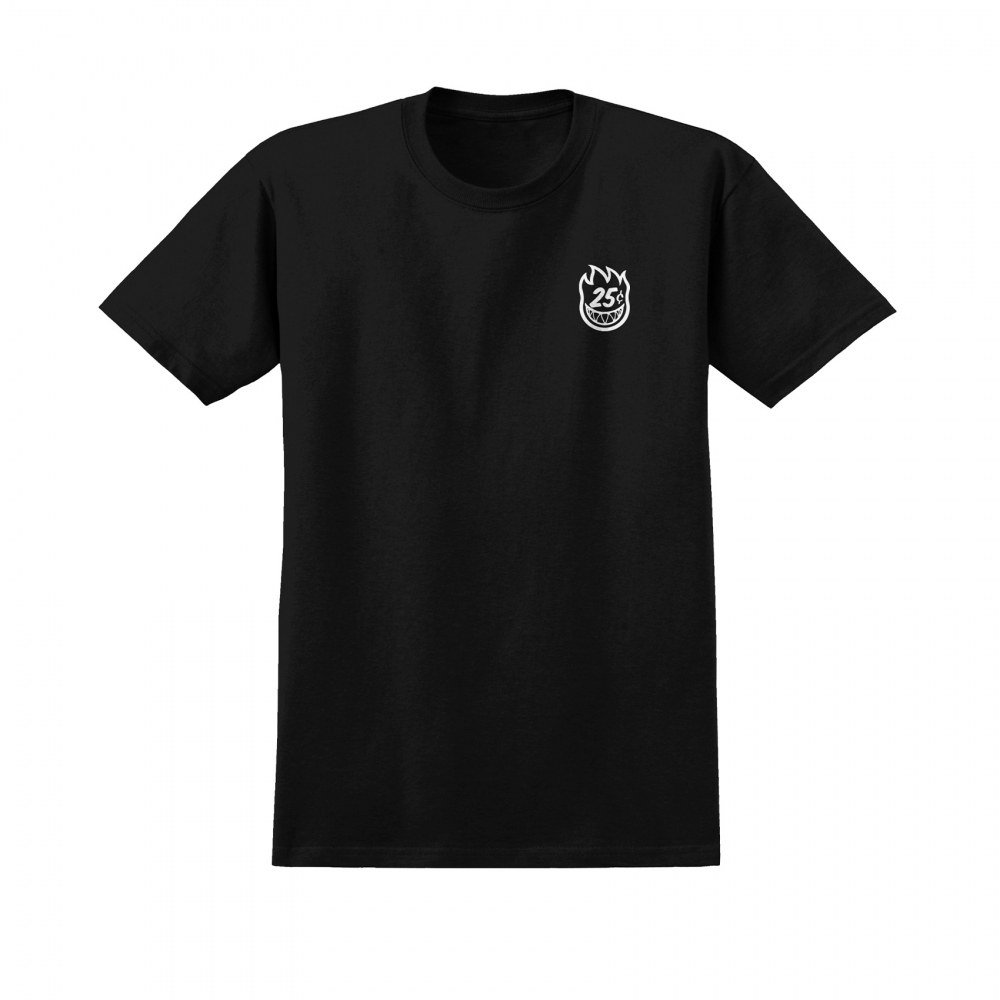 Spitfire x Quartersnacks Quarter Classic T-Shirt (Black)