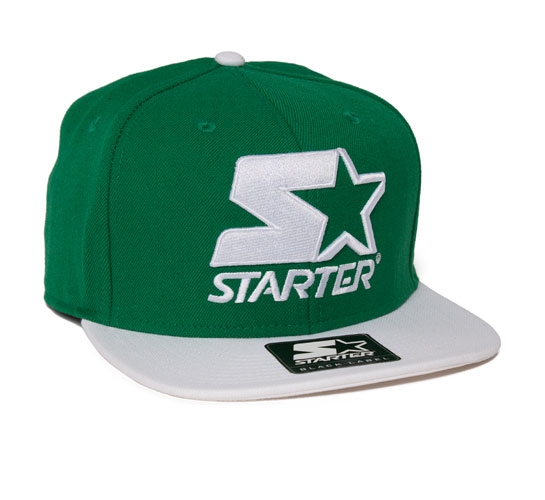 Starter 2 Tone Snapback Cap (Green/White)
