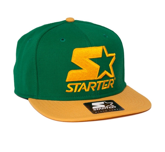 Starter 2 Tone Snapback Cap (Green/Yellow)