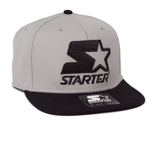 Starter 2 Tone Snapback Cap (Grey/Black)