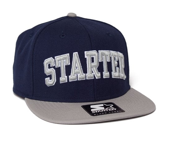 Starter College Arch Snapback Cap (Navy/Grey)