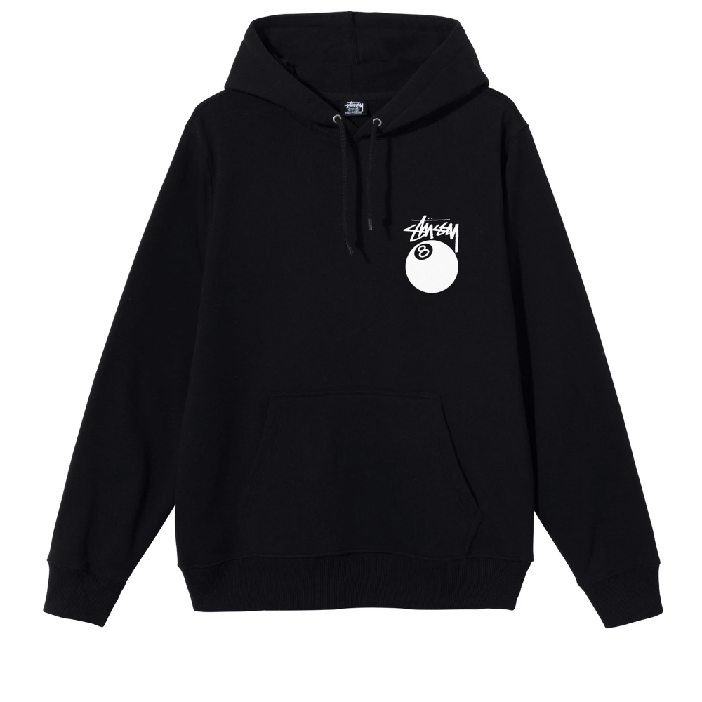 Stussy 8 Ball Pullover Hooded Sweatshirt (Black)