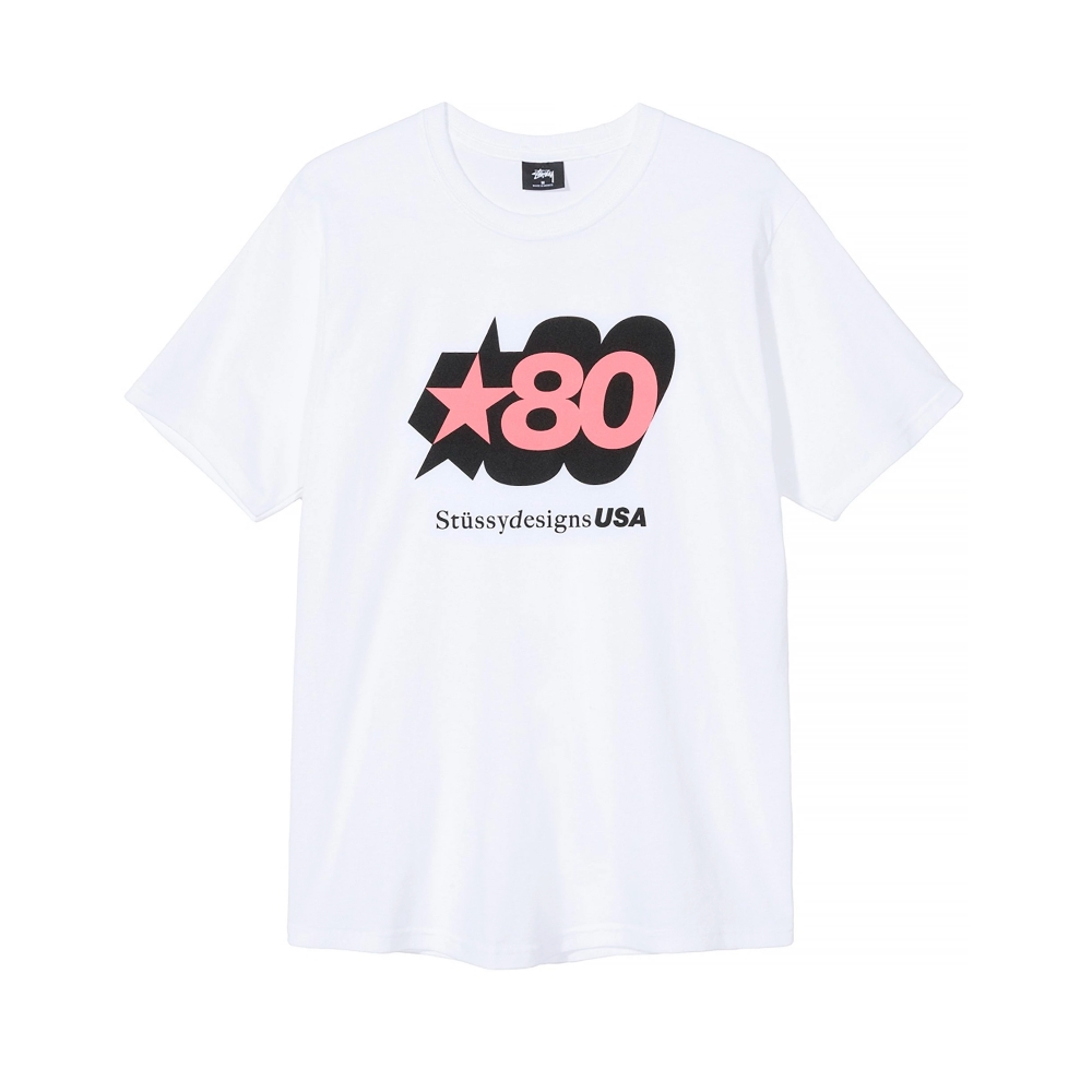 Stussy 80 Star T-Shirt (White)