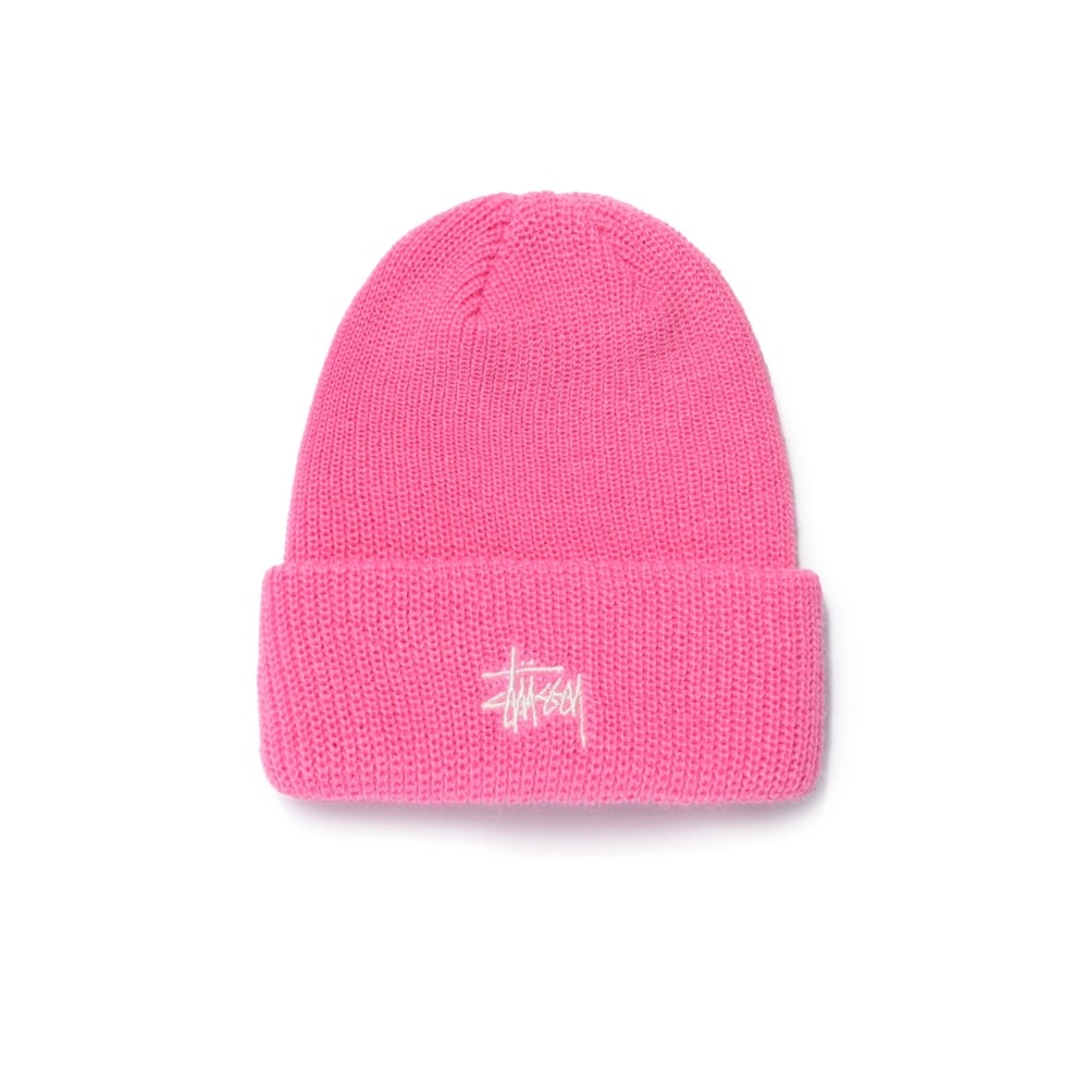 Stussy Basic Cuff Beanie (Pink)