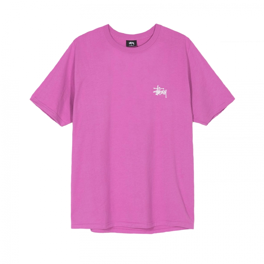Stussy Basic T-Shirt (Berry) - 1904381-BRY - Consortium