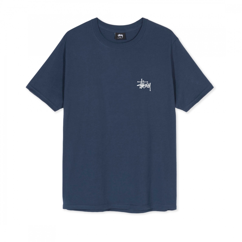 Stussy Basic T-Shirt (Navy) - 1904567-NVY - Consortium