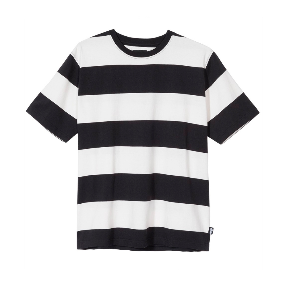 Stussy Bold Stripe Crew Neck T-Shirt (Natural) - 1140119-NAT - Consortium