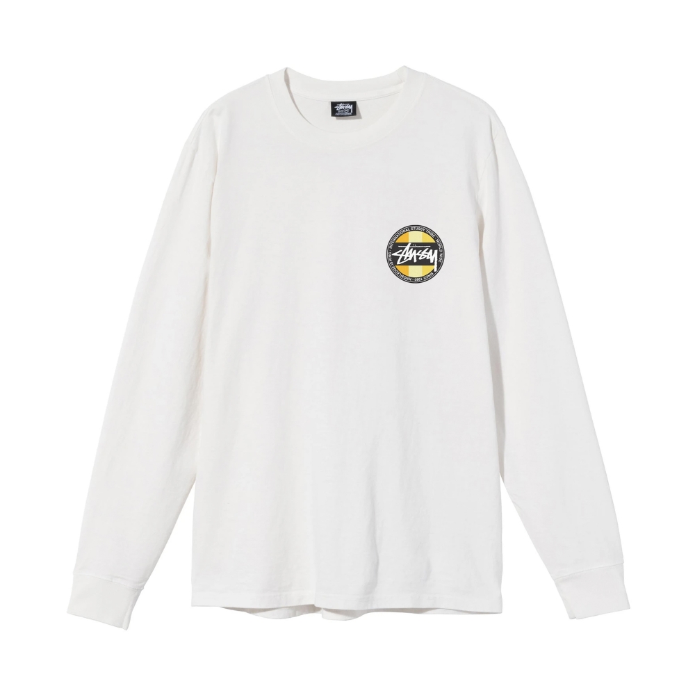 Stussy Classic Dot Pigment Dyed Long Sleeve T-Shirt (Natural)