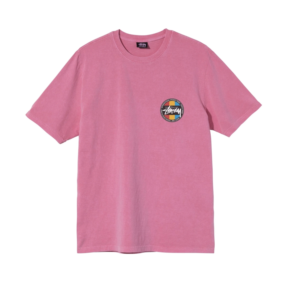 Stussy Classic Dot Pigment Dyed T-Shirt (Pink)