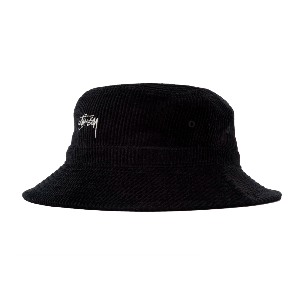 Stussy Corduroy Bucket Hat (Black)