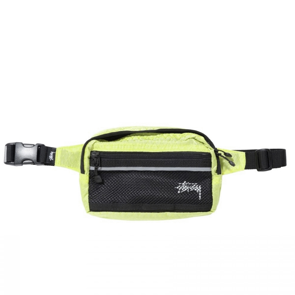 Stussy Diamond Ripstop Waist Bag (Lime)
