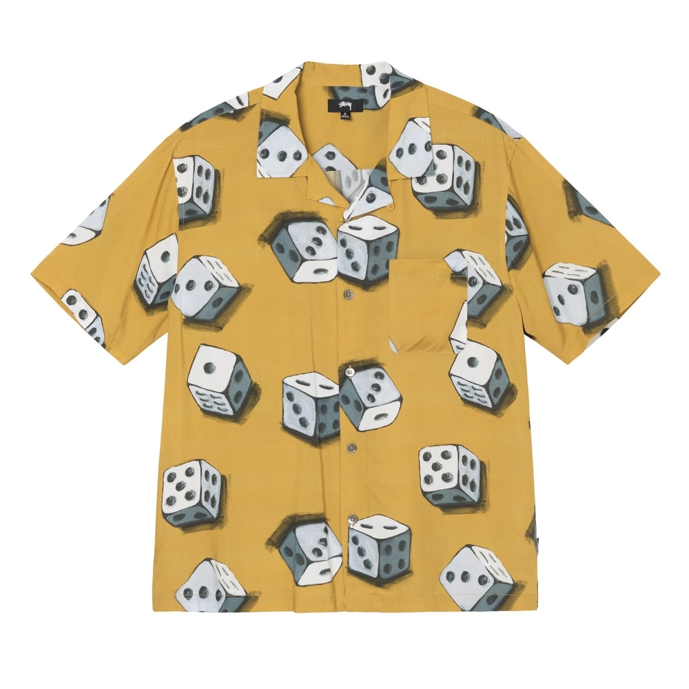 Stussy Dice Pattern Shirt (Mustard)