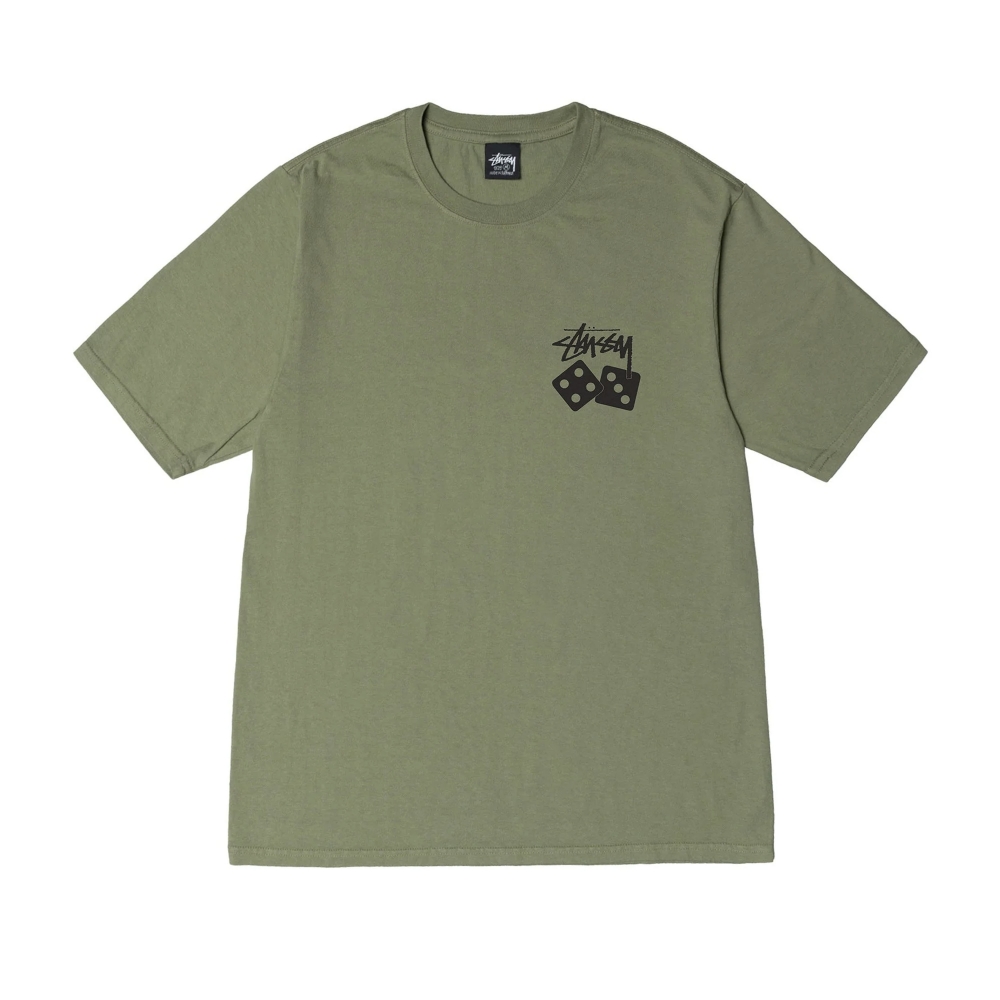 Stussy Dice Pigment Dyed T-Shirt (Artichoke)