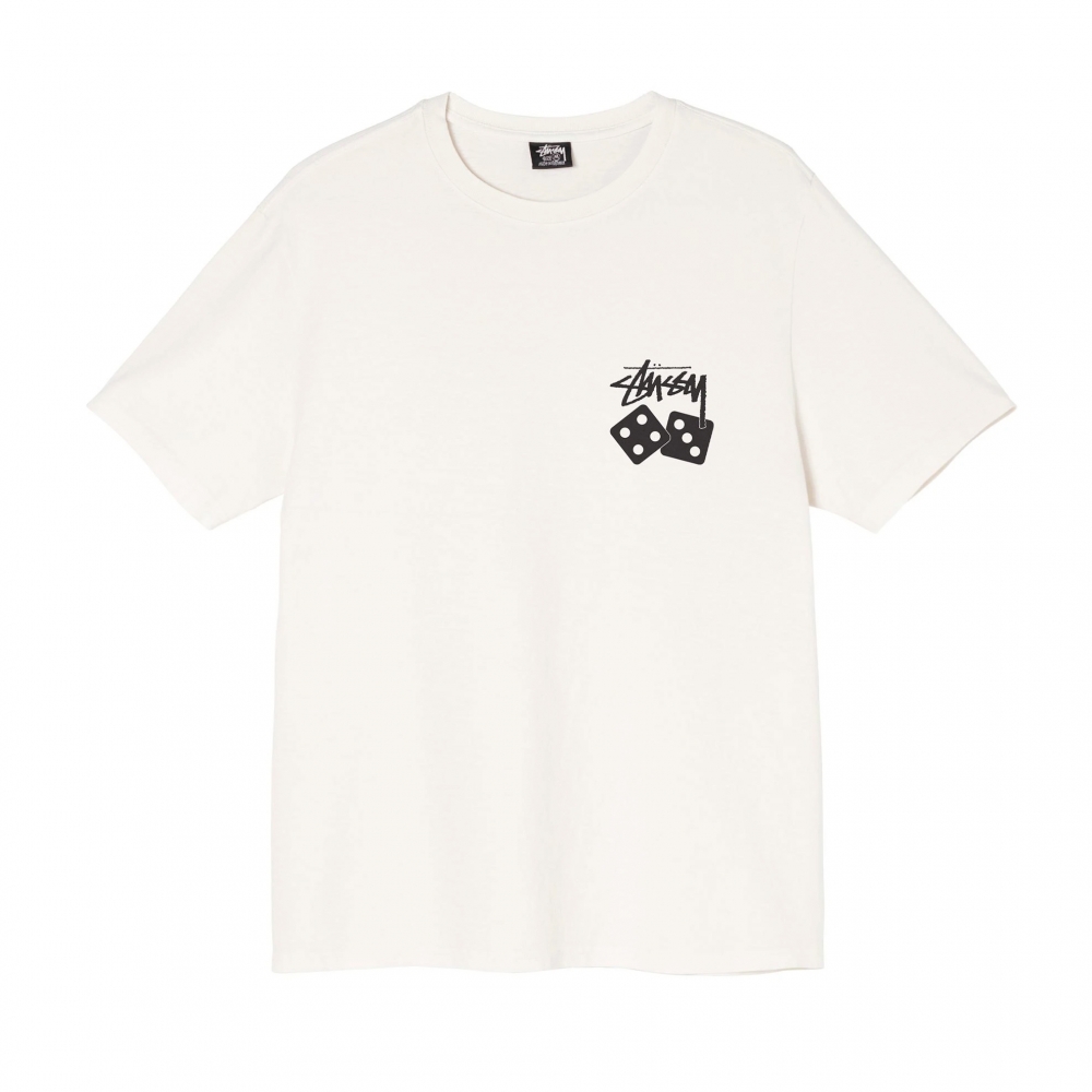 Stussy Dice Pigment Dyed T-Shirt (Natural)