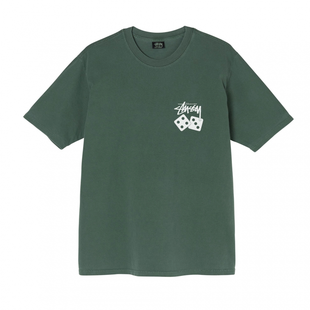 Stussy Dice Pigment Dyed T-Shirt (Pine)