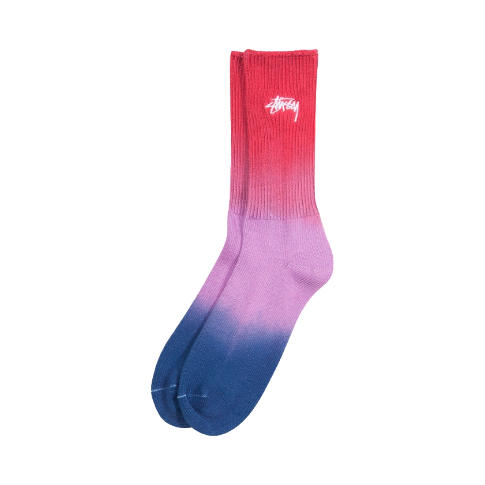 Stussy Dip Dye Marl Socks (Red)