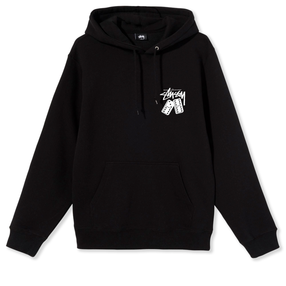 Stussy Dominoes Pullover Hooded Sweatshirt (Black)