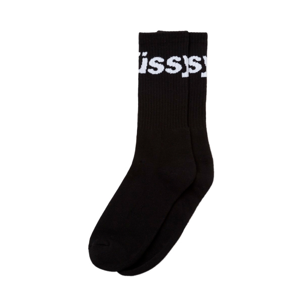Stussy Jacquard Logo Socks (Black)