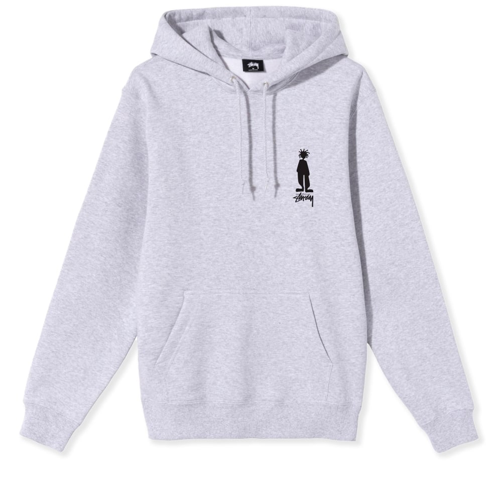 Stussy King Raggamuffin Pullover Hooded Sweatshirt (Ash Heather)