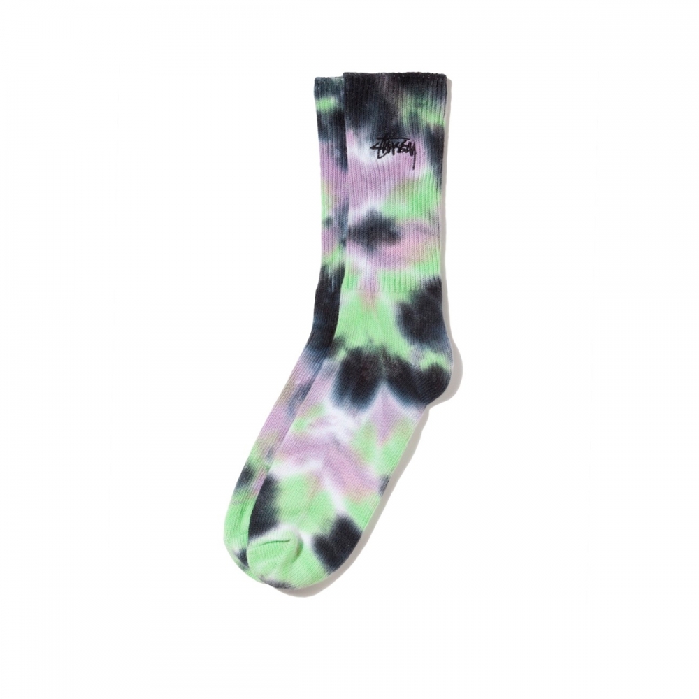 Stussy Leary Marl Socks (Black/Lavender)