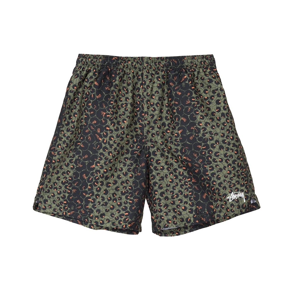 Stussy Leopard Water Shorts (Olive)