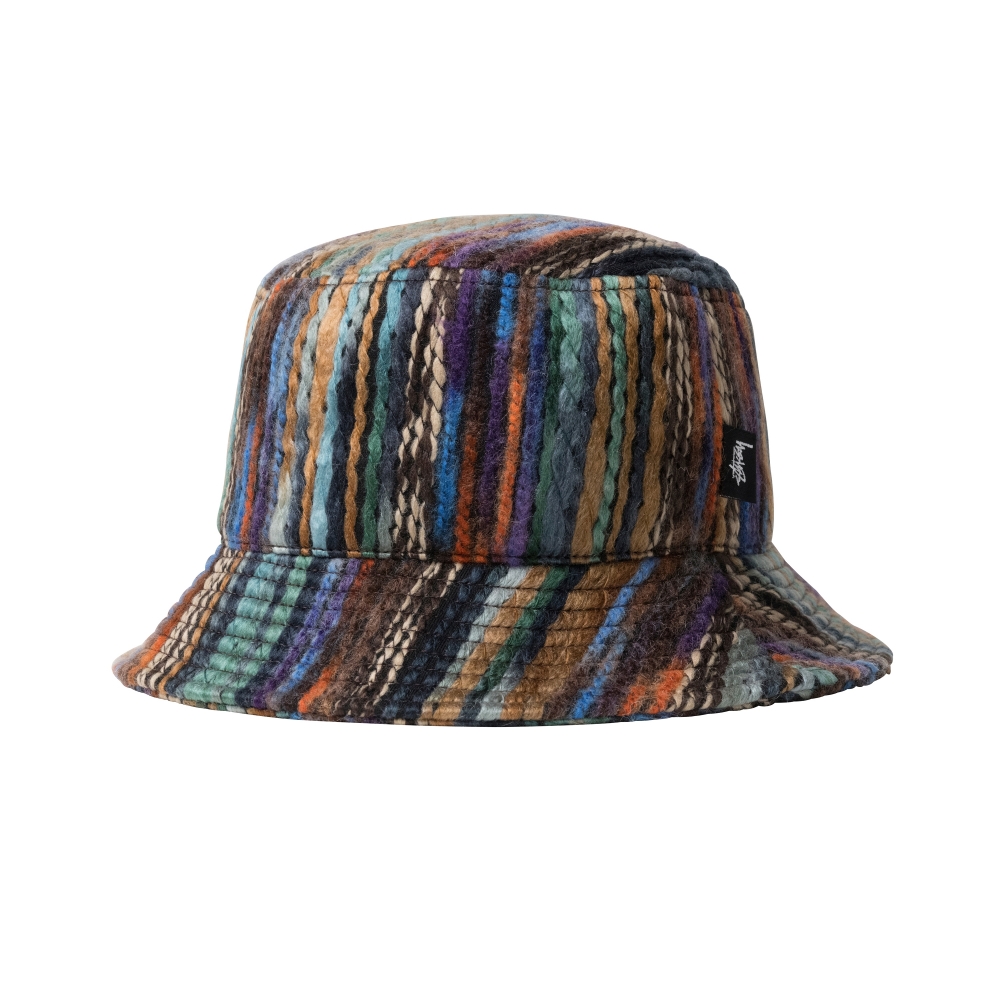 Stussy Mixed Yarn Stock Bucket Hat (Brown)