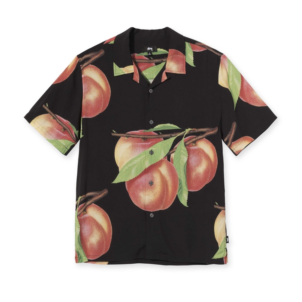 Stussy Peaches Pattern Shirt (Black)