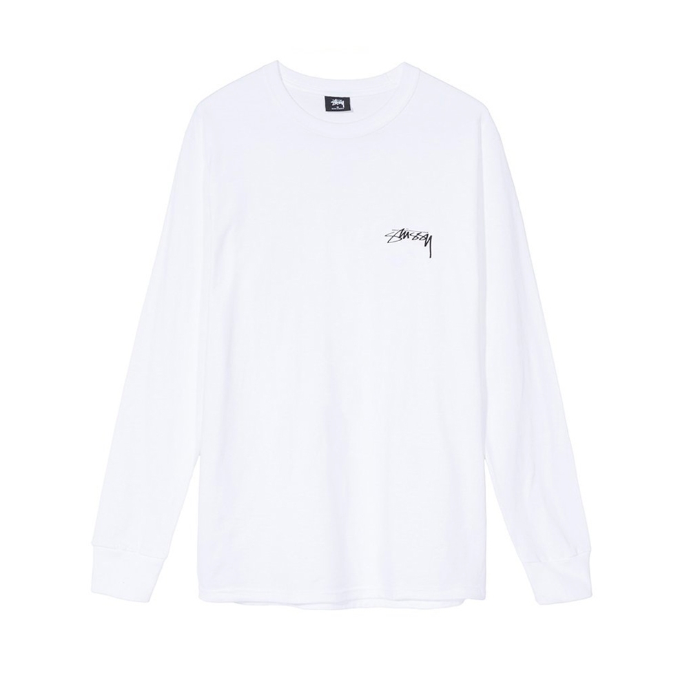 Stussy Post Modern Roots Long Sleeve T-Shirt (White)