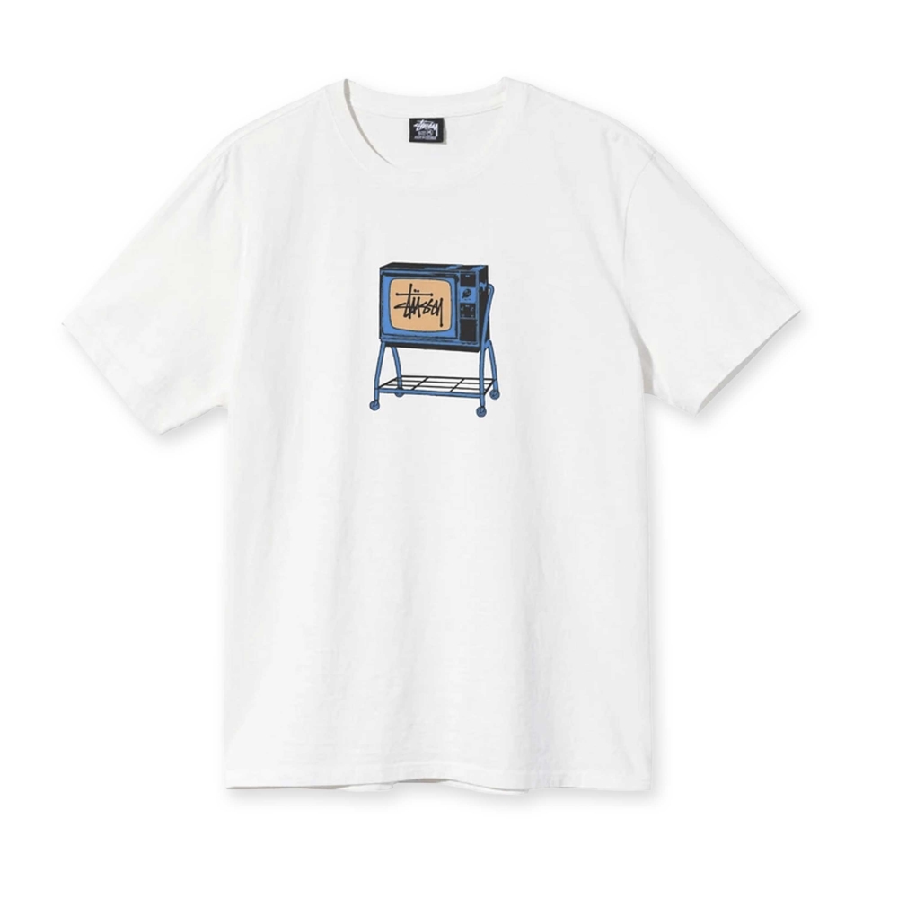 Stussy Rolling TV Pigment Dyed T-Shirt (Natural)