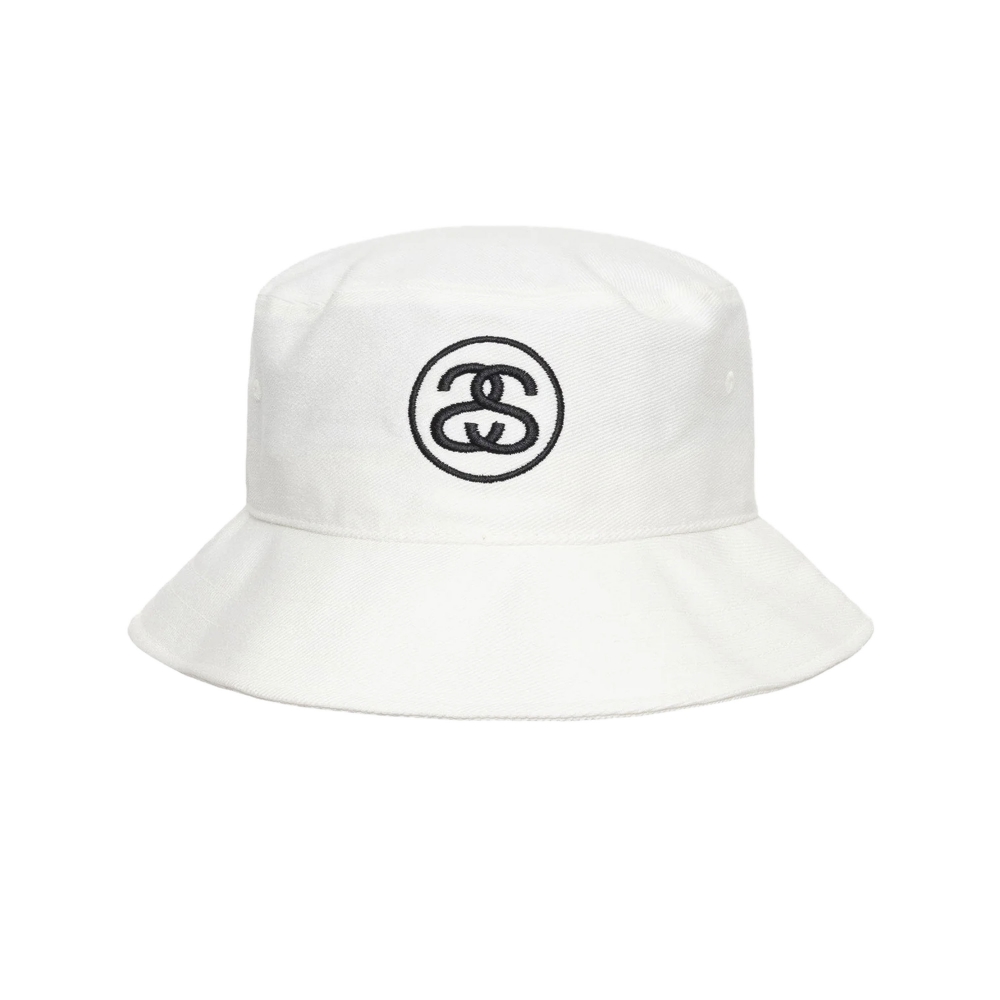 Stussy SS Link Deep Bucket Hat (White)