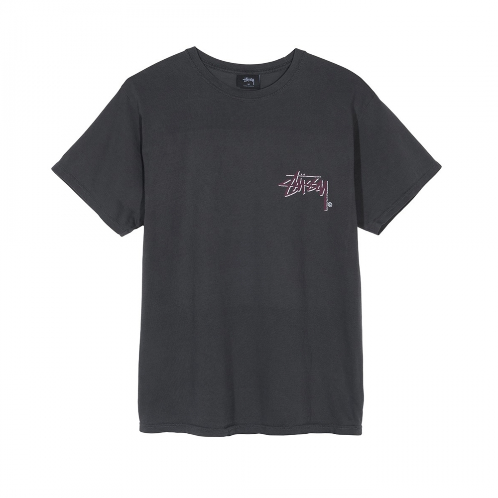 Stussy Stock C. Pigment Dyed T-Shirt (Black)