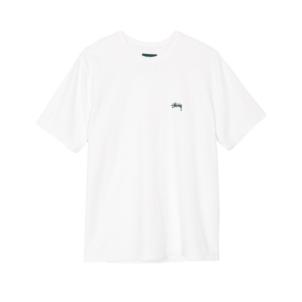 Stussy Stock Crew Neck T-Shirt (White)