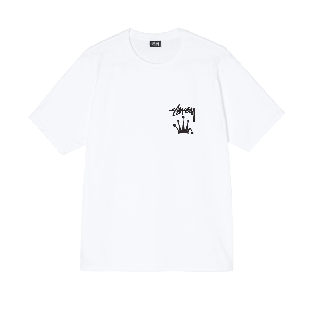 Stussy Stock Crown T-Shirt (White) - 1904715-WHT - Consortium