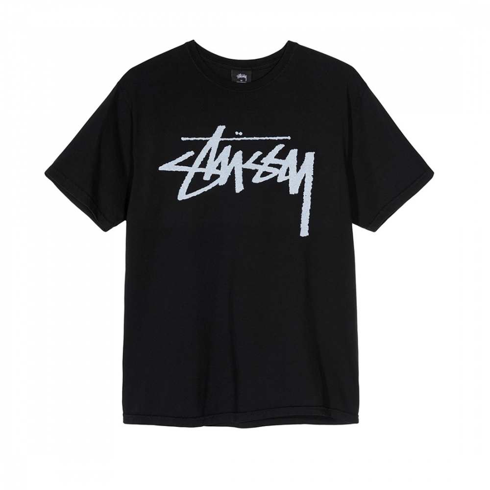 Stussy Stock Pigment Dyed T-Shirt (Black)