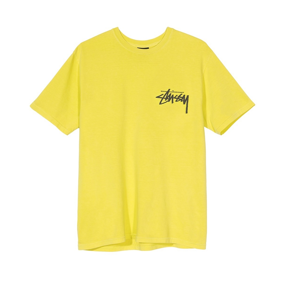 Stussy Stock Pigment Dyed T-Shirt (Lime)