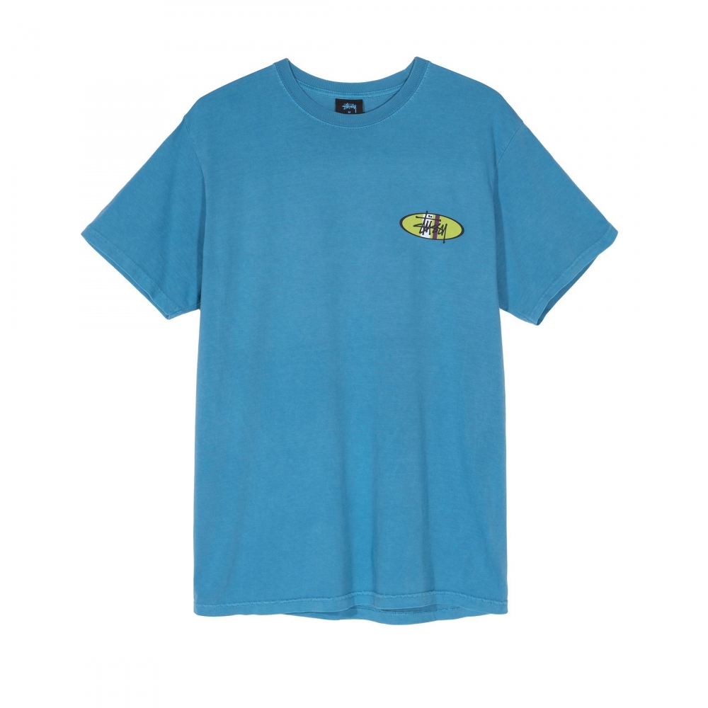 Stussy Two Bar Oval T-Shirt (Blue)