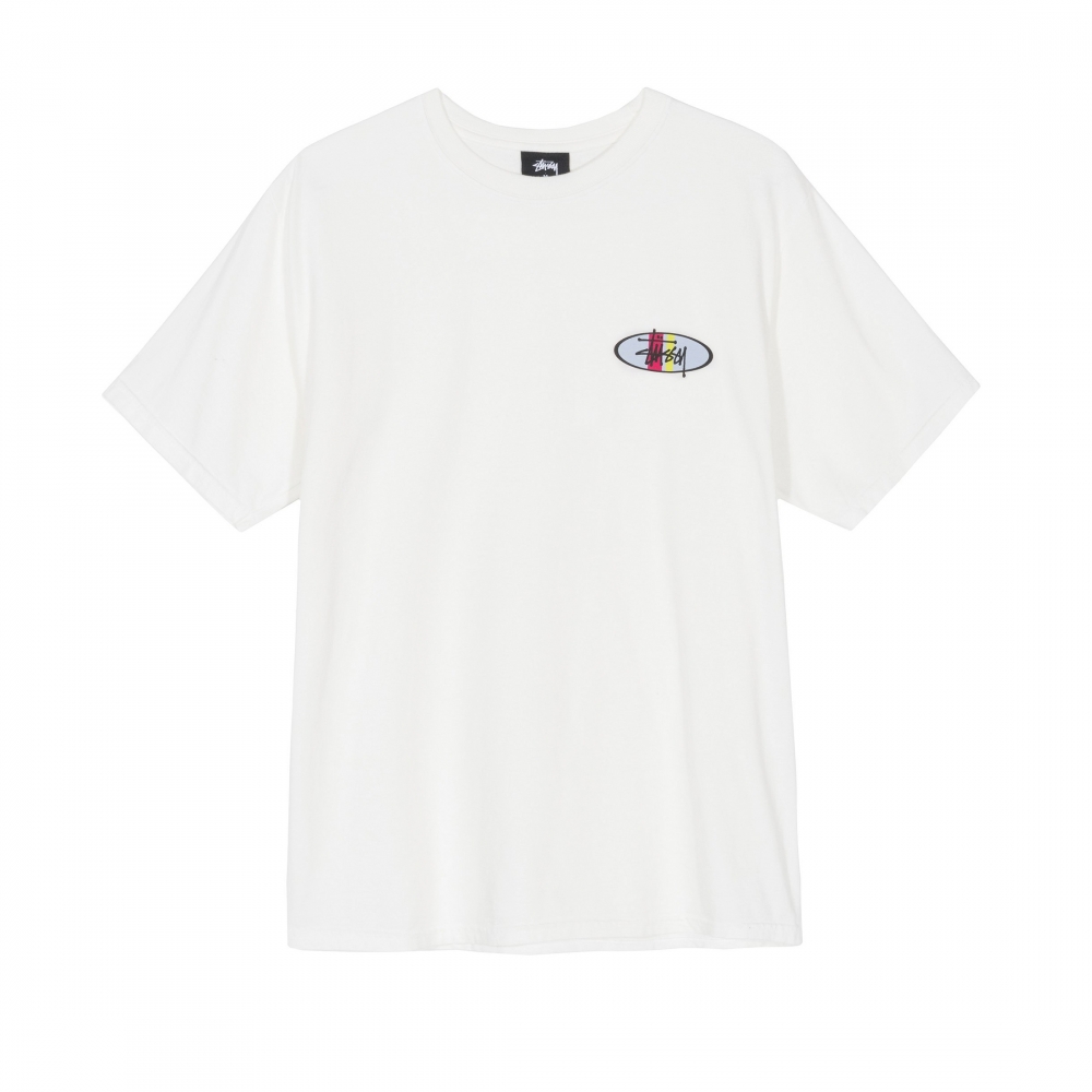 Stussy Two Bar Oval T-Shirt (Natural)