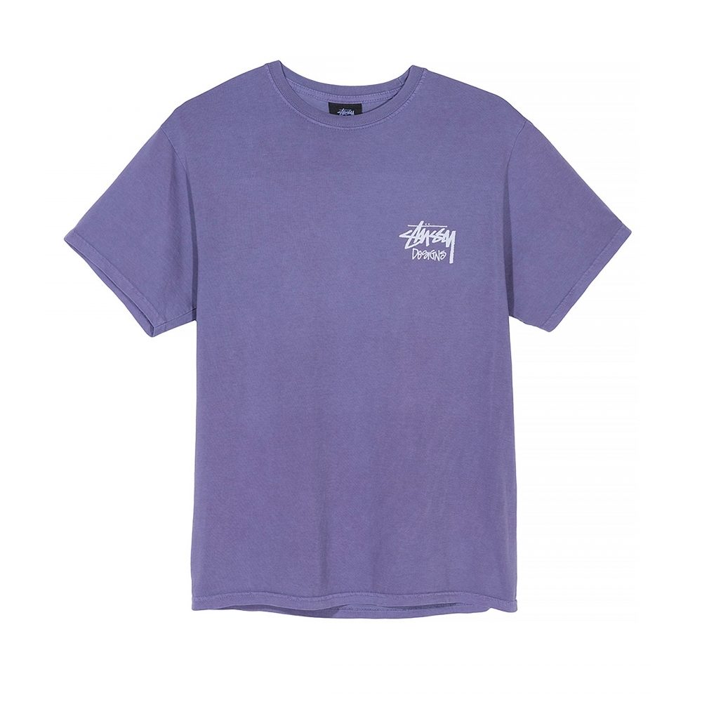 Stussy Venus Pigment Dyed T-Shirt (Purple) - 1904402-PRP - Consortium