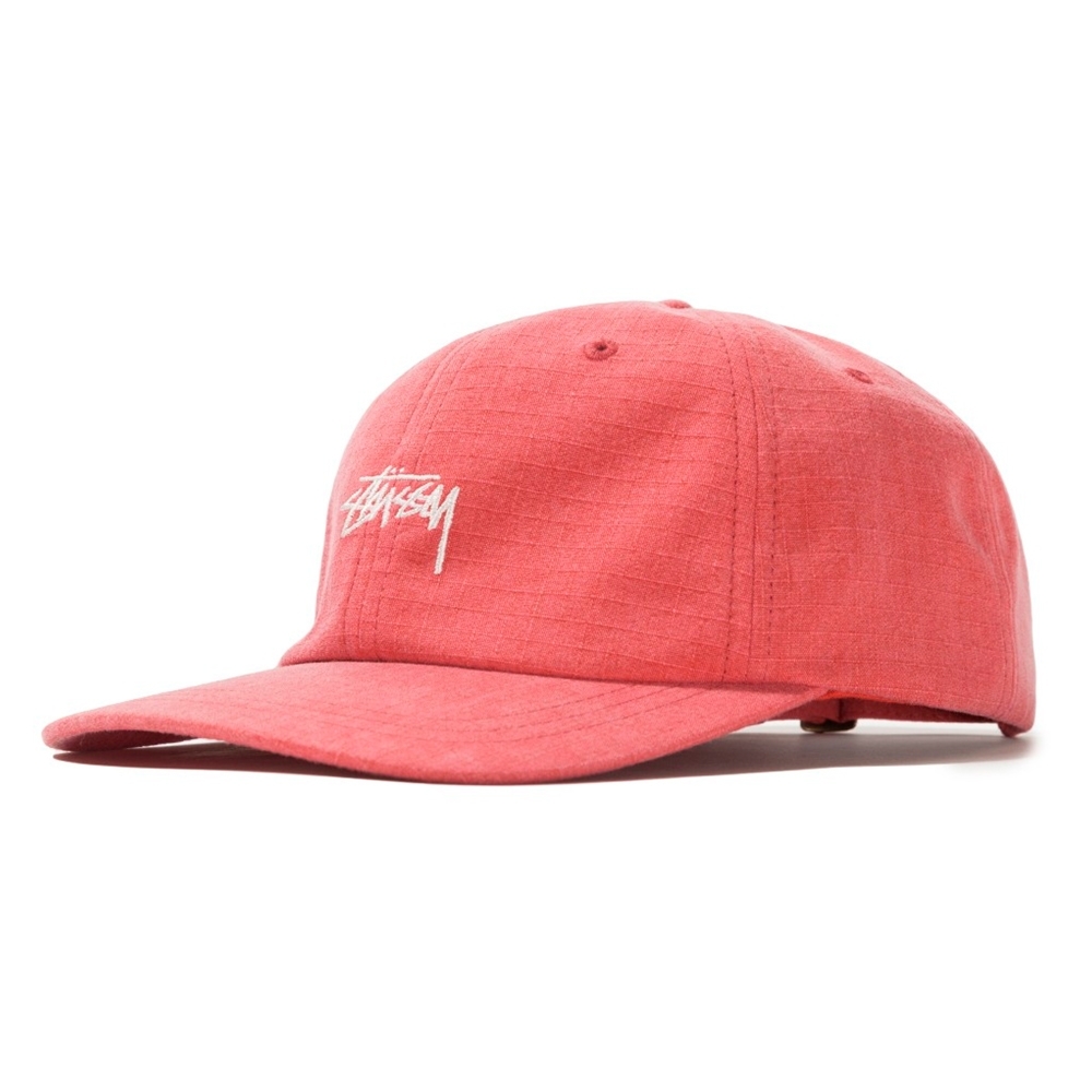 Stussy Washed Ripstop Low Pro Cap (Red)