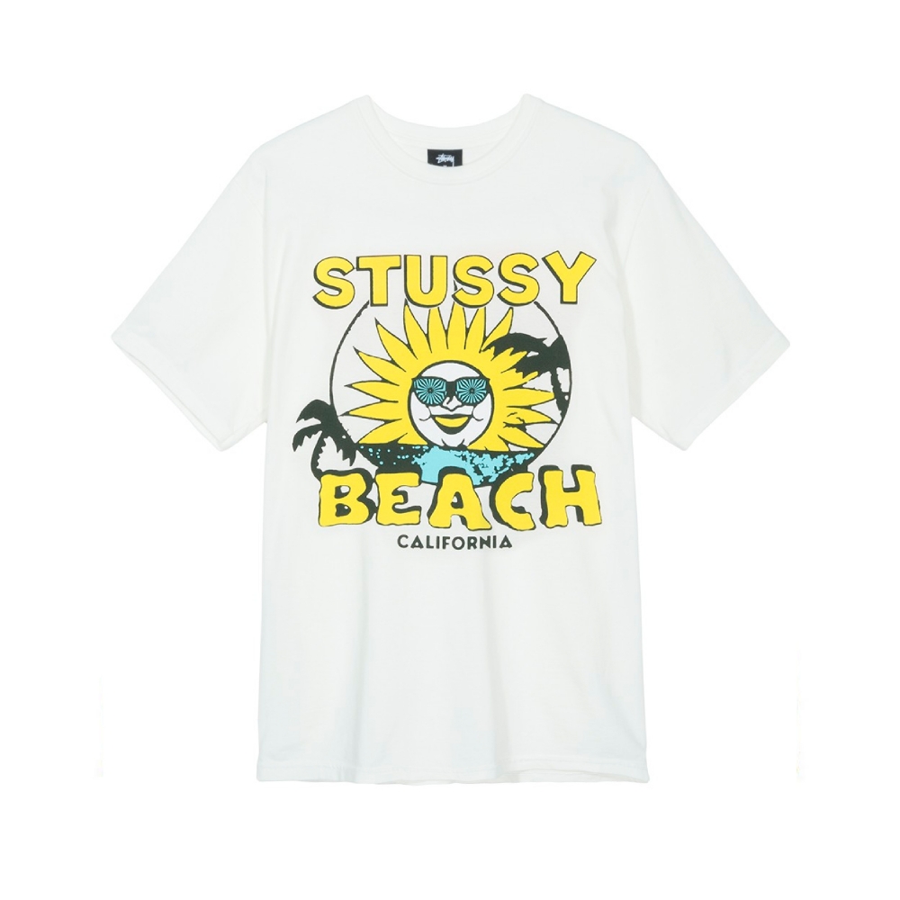 Stussy Worth The Trip Pigment Dyed Crew Neck T-Shirt (Natural)