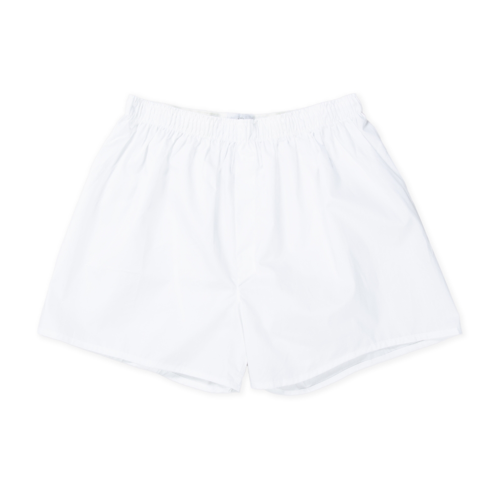 Sunspel Classic Boxer Shorts (White)