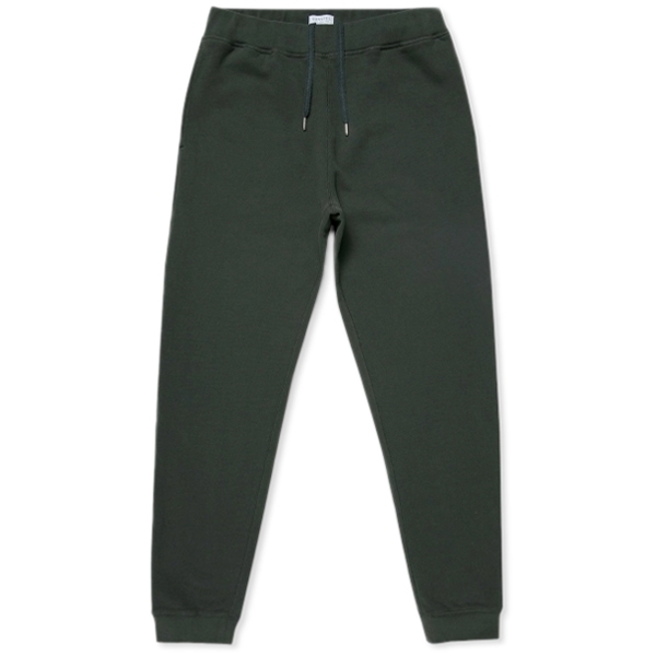 Sunspel Cotton Loopback Track Pant (Forest)