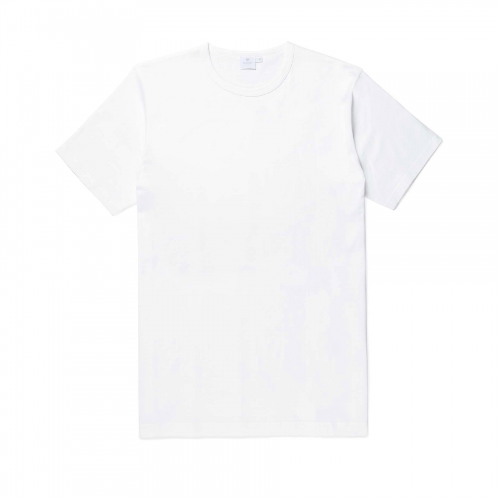 Sunspel Crew Neck T-Shirt (White)