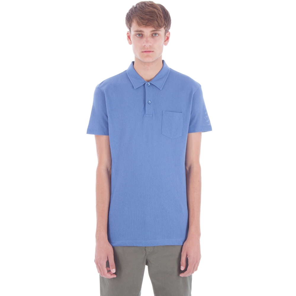 Sunspel Riviera Polo Shirt (Denim Blue)