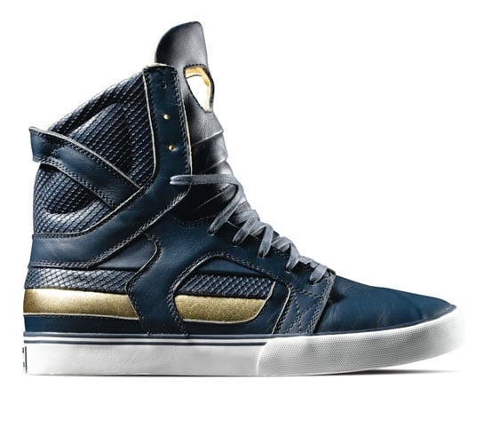 Supra Footwear - Skytop II (Navy/Gold Leather)