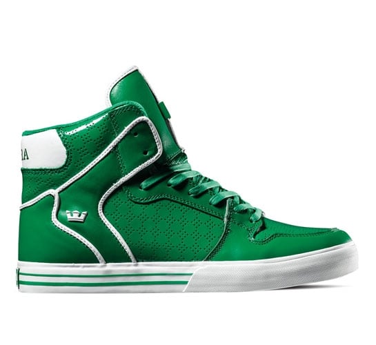 Supra Footwear - Vaider (Green Patent Leather)