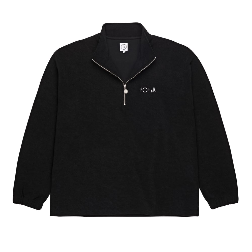 Polar Skate Co. Terry Zip Mockneck (Black)