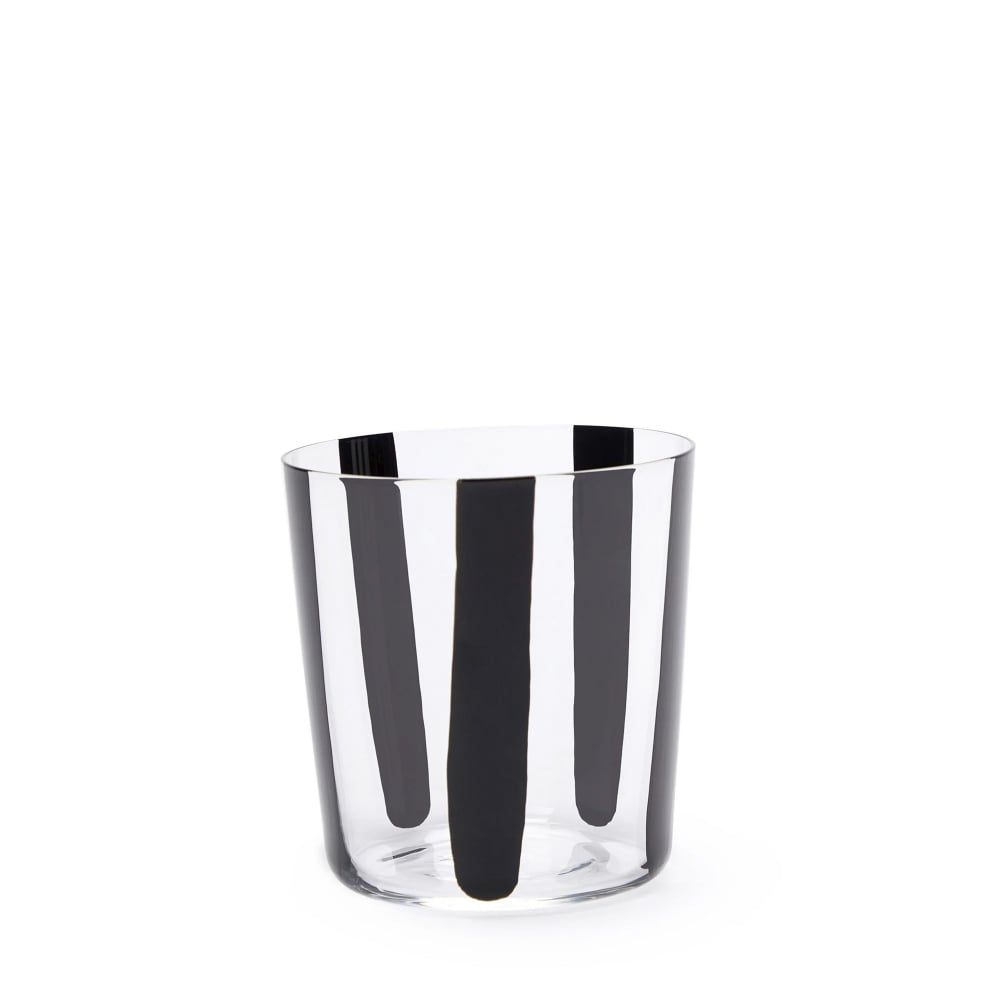 The Conran Shop Nova Stripe Set of 4 360ml (Black)