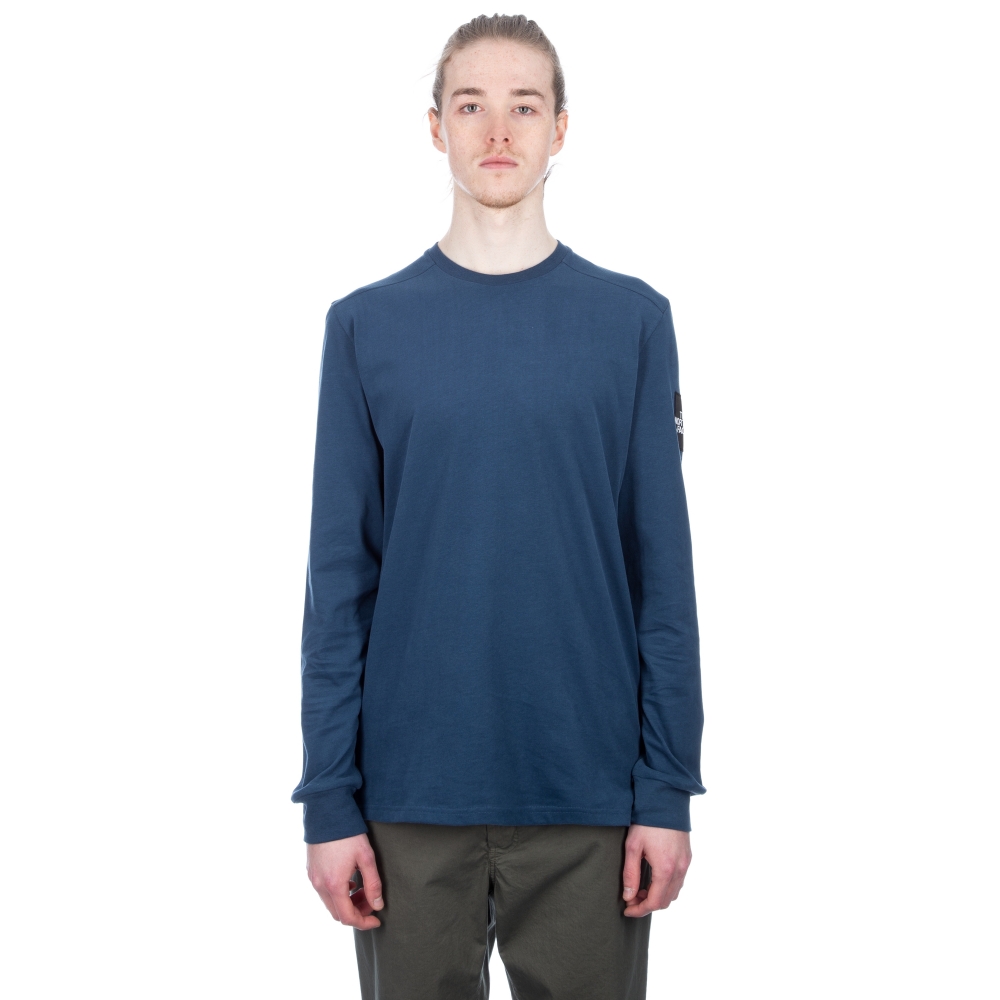 The North Face Fine 2 Long Sleeve T-Shirt (Blue Wing Teal)