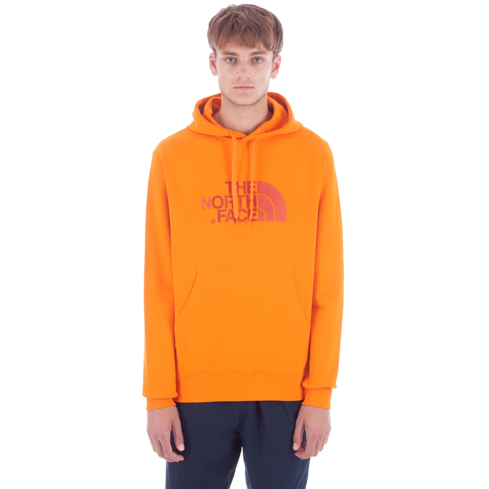 The North Face Light Drew Peak Pullover Hooded Sweatshirt (Exuberance Orange)